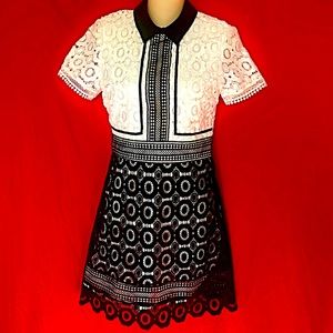 Black & White Lace Dress